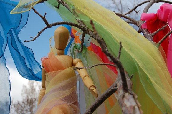 scarves and a goddess