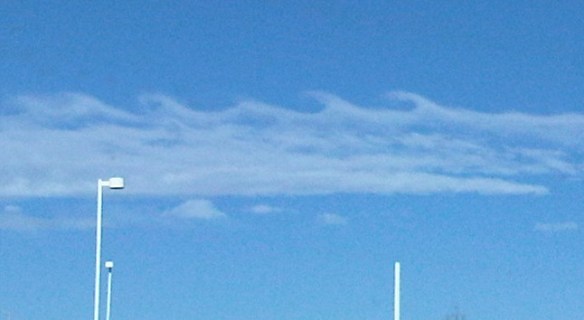 Cloud wave closeup