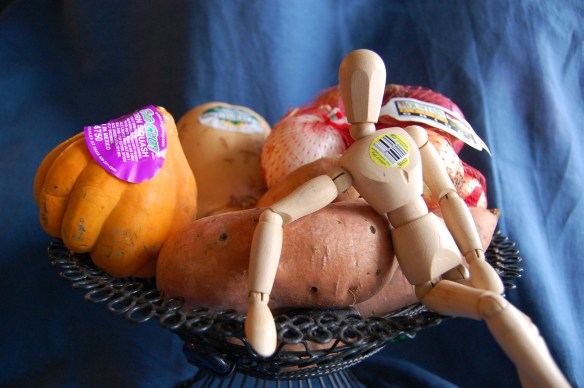 Still Life with Squash and Stickers