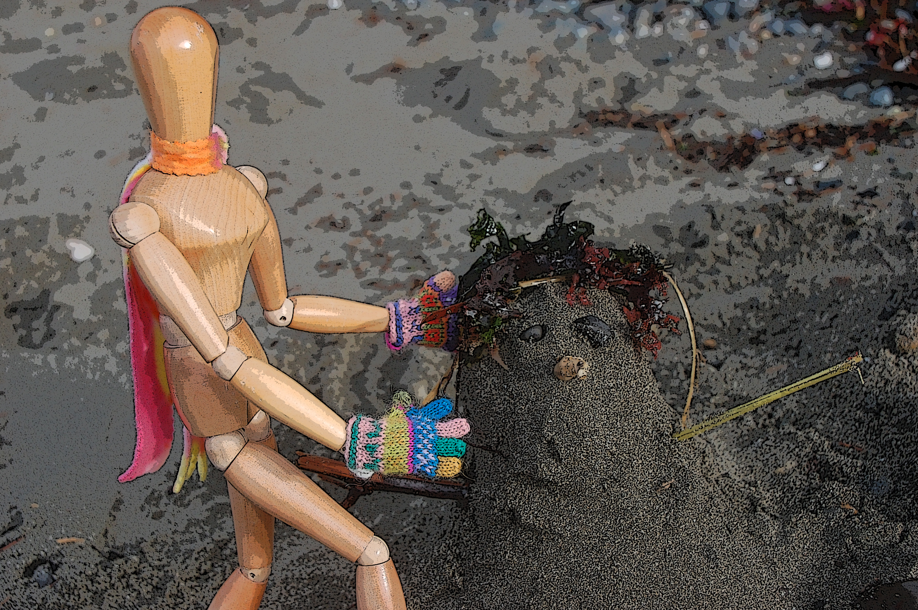 mittens-sandman-posterized