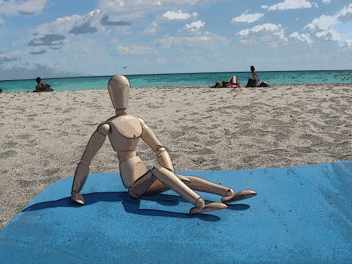 Lounging on South Beach FL