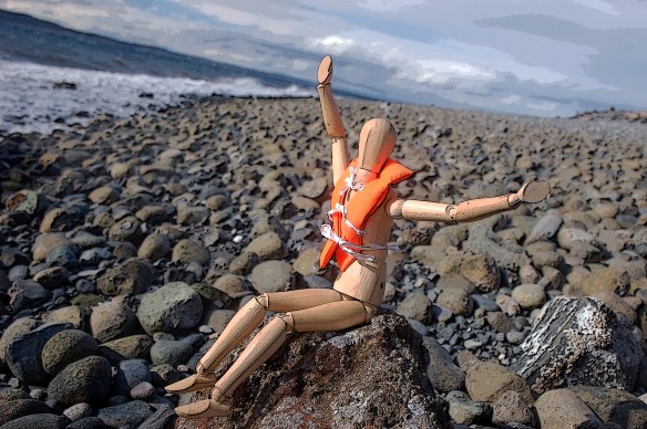 Storm survivor is safe on shore