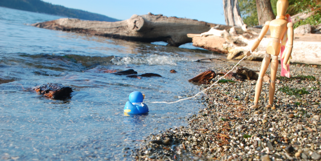 Went to the beach Friday night
